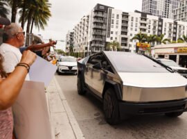 We went to 10 anti-Tesla protests — and a couple counter protests, too