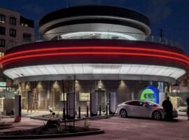 Tesla is making progress on its 1950s diner and drive-in