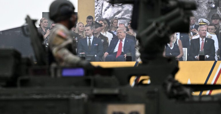 Tanks, guns and face-painting