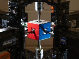 How college students built the fastest Rubik’s Cube-solving robot yet