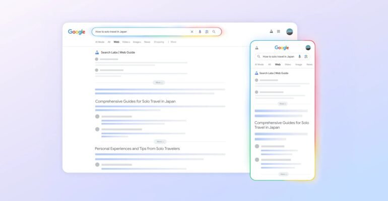Google rethinks search results with its new AI-curated ‘Web Guide’
