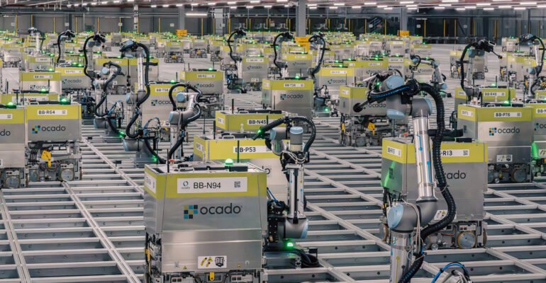 Inside the automated warehouse where robots are packing your groceries
