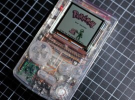 This see-thru Game Boy is a work of art — because she designed a transparent circuit board