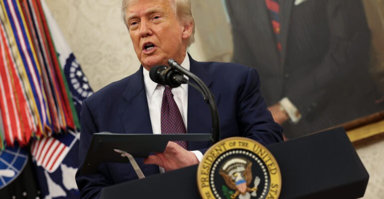 Trump threatens 100 percent tariff on computer chips with a gigantic loophole