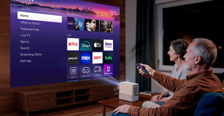 This is the first Roku TV smart projector