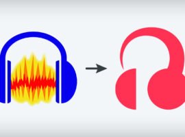 If you can get past the terrible logo, Audacity 4 looks pretty great