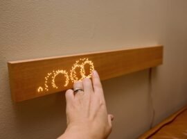 This smart home controller is literally a piece of wood