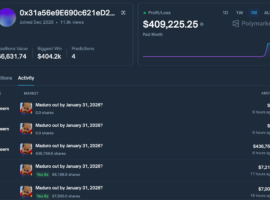 Someone made a ton of money betting on Maduro’s capture