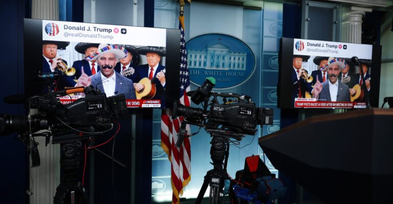 Inside the White House shitposting machine