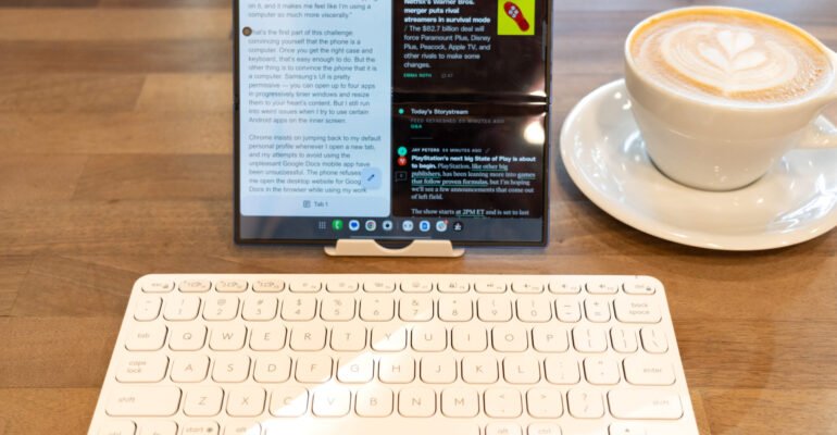 Who needs a laptop when you have a folding phone?