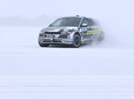 In-hub motors make this humble Hyundai a monster on ice
