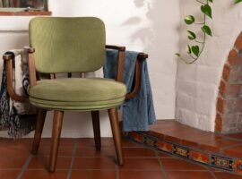This chair gives half-worn clothes a home