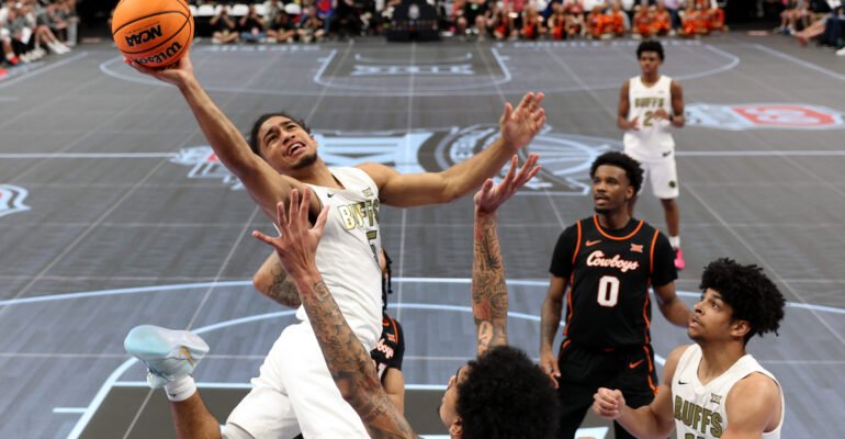 The Big 12 basketball tournament is ditching slippery LED courts for hardwood