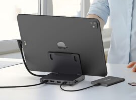 Satechi’s new folding dock adds USB, audio, and video ports to the iPad