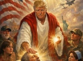 Trump’s posting even more AI-generated Trump-Jesus fan art
