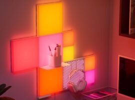 Nanoleaf’s colorful pegboard and shelf kit is half off