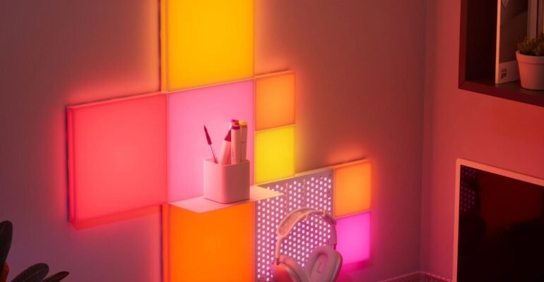Nanoleaf’s colorful pegboard and shelf kit is half off