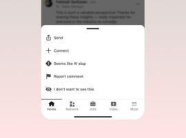 Over 1 million people have clicked LinkedIn’s AI slop button