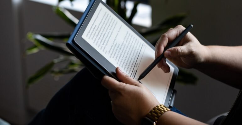 The first-gen Kindle Scribe is a big e-reader and digital notebook that’s $150 refurbished