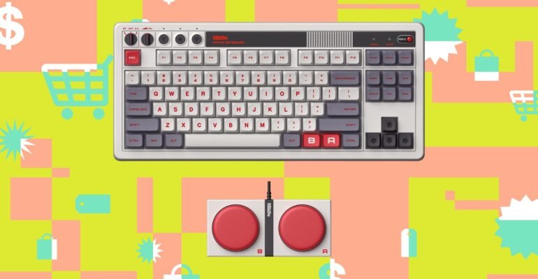 This 8BitDo mechanical keyboard has an extra keypad and is 30 percent off