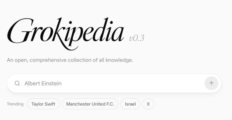 Elon Musk’s Grokipedia has a ‘newly refreshed’ design